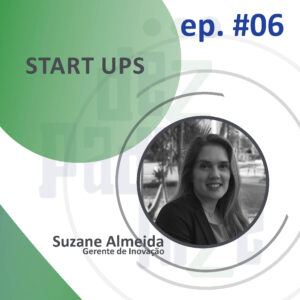 Suzane Almeida, engenheira de alimentos e conselheira da Plataforma ESA, durante episódio do podcast Dezpadronize sobre startups e padronização