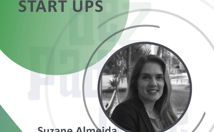 Suzane Almeida, engenheira de alimentos e conselheira da Plataforma ESA, durante episódio do podcast Dezpadronize sobre startups e padronização